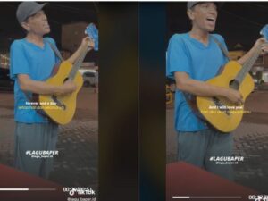 Pengamen asal Medan ini punya suara yang begitu merdu sehingga mendapat banyak pujian dari netizen. Ternyata dulunya anak band.