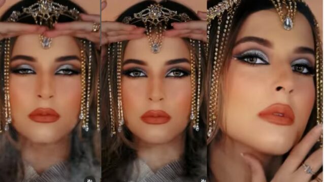Tasya Farasya dinobatkan netizen sebagai ratu Cleopatra 2022 ketika mengenakan riasan tema Arabian look. Buat pangling saat menatapnya.