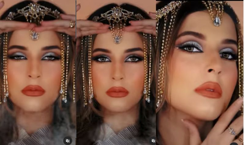 Tasya Farasya dinobatkan netizen sebagai ratu Cleopatra 2022 ketika mengenakan riasan tema Arabian look. Buat pangling saat menatapnya.