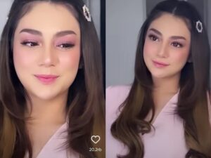 Celine Evangelista makin cantik di usianya yang sudah berkepala tiga, terlebih saat didandani Celine Evangelista pun disebut bak anak remaja