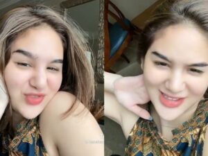 Selebgram Hana Hanifah belum lama ini unggahn videonya yang masih bangun tidur, namun tetap terlihat cantik natural dan segar.