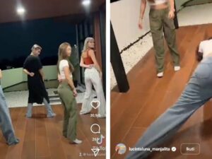 Netizen merasa waswas dengan aksi nekat Lucinta Luna yang bergoyang penuh energi bawakan tarian Blackpink, takut jahitannya robek.