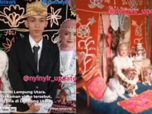 Dua wanita cantik yang masih sepupuan dinikahi oleh seorang pemuda asal Lampung Utara yang langsung hebohkan jagat maya.