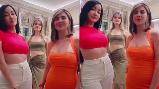 Tulang rusuk Lucinta Luna diduga menonjol dengan jelas saat dirinya tengah bergoyang bersama teman-temannya dengan memamerkan body seksi mereka.