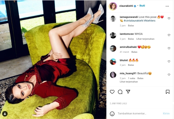 Sambut Bulan Baru, Cinta Laura Tampil Dewasa dengan Make Up Tebal dan Pose Seksi