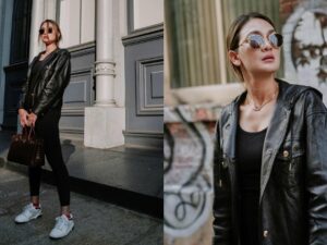 Kecantikan Luna Maya seakan tak pernah luntur, bahkan ketika mencoba berbagai macam gaya busana. Dia tampak begitu anggun dan glamour dengan gaun yang mengembang, tapi di sisi lain juga sangat badas dengan setelan serba hitam yang dipadukan dengan jaket kulit.