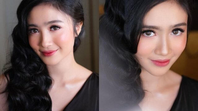 Cekricek.id - Febby Rastanty tampil sangat cantik dan mempesona dengan riasan make up yang flawless. Lewat unggahan terbarunya, artis cantik itu membagikan sejumlah potret hasil maku up tersebut dengan tatapan mata yang membuat siapapun yang melihat akan kelepk-klepek.