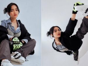 Fuji memang tak pernah kalah soal berpose, dia selalu memberikan yang terbaik dalam setiap pemotretan. Seperti yang terlihat ada photoshootnya baru-baru ini, pose dengan kaki mengangkang ke dinding dinilai sangat keren dan totalitas oleh penggemarnya.