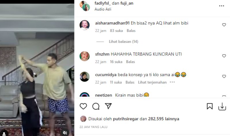 Dansa Ala Fuji dan Fadly Faisal Buat Netizen Salfok