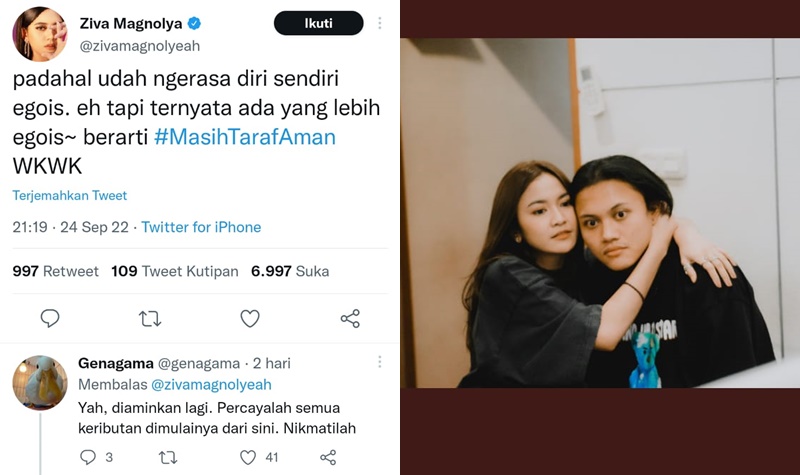 Ziva Magnolya dan Mahalini Saling Sindir di Medsos