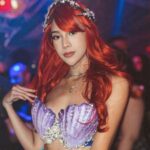 Artis cantik Anya Geraldine berhasil buat para pria panas dingin dengan potret seksi dan menggodanya di party halloween, Minggu (30/10/2022).