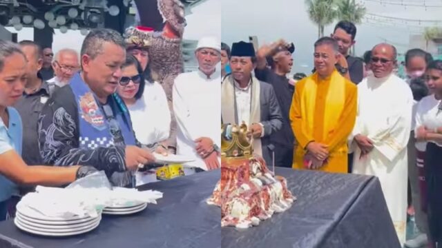 Hotman Paris mengundang sejumlah tokoh agama ke klubnya untuk merayakan ulang tahunnya yang ke-63, Jumat (21/10/2022).
