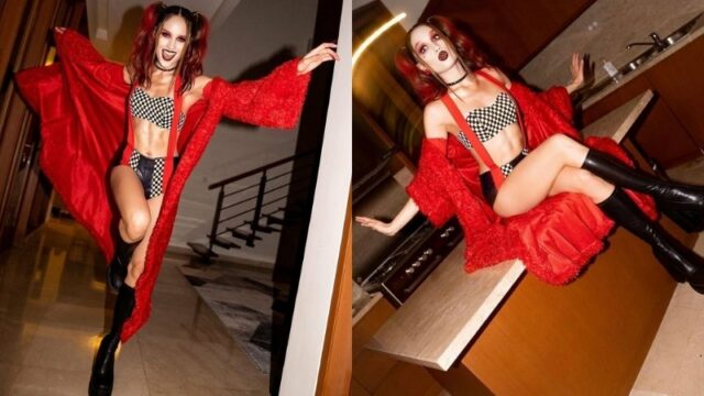 Cekricek.id - Cinta Laura nampaknya tak mau ketinggalan berbagi dandanan horor untuk merayakan halloween. Lewat akun Instagramnya, artis berwajah bule itu mengenakan busana minim yang memperlihatkan bentuk perut sixpacknya. Tentu saja hal itu membuat banyak netizen salah fokus karena merasa bentuk perut Cinta sangat atletis.