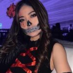 Cantiknya Natasha Wilona saat party Halloween, padahal sudah memakai make up yang bertemakan seram namun tetap saja terlihat cantik.