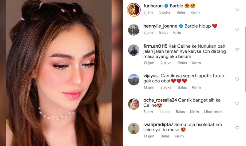 Makin Tua Makin Cantik, Celine Evangelista Disebut Seperti Barbie Hidup