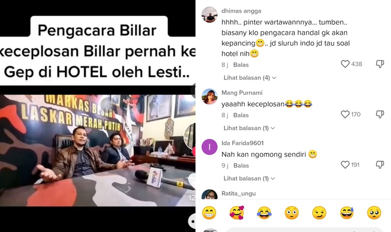 Pengacara Rizky Billar Keceplosan Sebut Lesty Kejora Pernah Buntuti dan Rekam Billar Lagi di Hotel