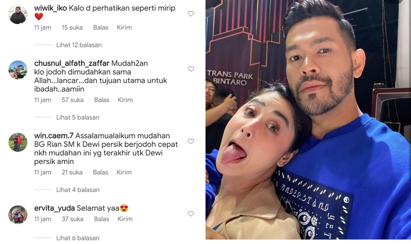 Rian Ibram Makin Lengket dengan Dewi Perssik, Didoakan Berjodoh