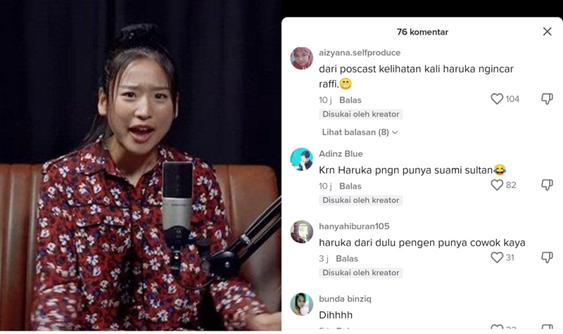 Haruka Blak-blakan Ngaku Mau Jadi Istri Kedua Raffi Ahmad