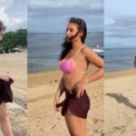 Cekricek.id - Artis sekaligus penyanyi cantik Nora Alexandra kembali pamer saat mengenakan bikini berwarna merah muda, bodinya jadi dambaan
