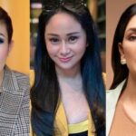 Denise Chariesta memperlihatkan aksi dirinya yang meminta difolback oleh artis Ayu Dewi, Luna Maya, hingga Melaney Richardo.