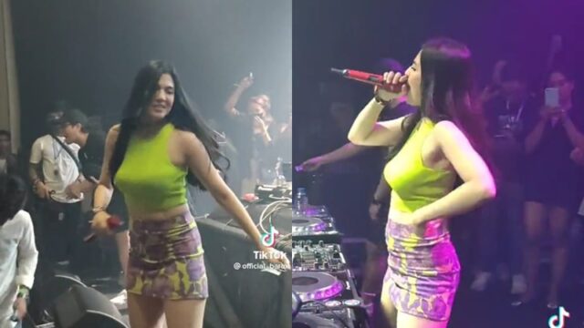 Dj Una belum lama ini hebohkan jagat maya dengan aksinya yang berdiri di depan penonton dengan gaya yang semakin bar-bar.