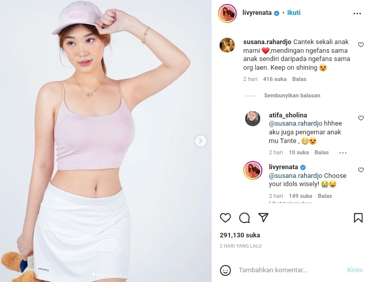 Terbukti Cantik, Ibu Livy Renata Sampai Ngefans Berat Sama Anak Sendiri 4 Lampiran Gambar