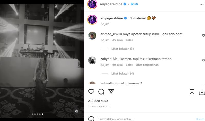 Nggak Ada Obat, Anya Geraldine Dipuji Mirip Apotek Tutup, Saat Kenakan Dress Ketat
