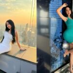 Cekricek.id - Lucinta Luna seakan adu pesona dengan diri sendiri ketika mengenakan dress berbeda warna, tosca vs putih, cantikan mana?