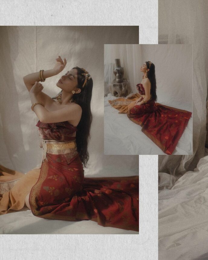 Inti Pesona Ariel Tatum Kenakan Songket Bali Dapat Banyak Decak Kagum