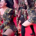 Aksi Diana Dee Starlight yang bernyanyi di depan puluhan tentara yang mengenakan rok mini sambil jongkok hebohkan jagat maya.