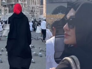 Luna Maya belum lama ini terlihat tengah berada di Mekkah, ia pun memakai hijab saat berada di kota suci itu, pesonanya adem banget.