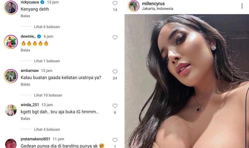 Millen Cyrus Pamer Belahan Besar, Netizen: Kalau Buatan Dokter Uratnya Gak Ada