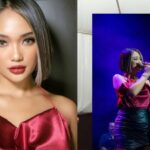 Cekricek.id - Marion Jola berhasil membuat barisan penggemarnya terpesona dengan penampilannya di atas panggung. Dia tampil lebih fresh dengan potongan rambut pendek dan pakaian berwarna merah tua yang menguatkan aura kecantikannya.