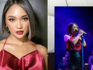 Cekricek.id - Marion Jola berhasil membuat barisan penggemarnya terpesona dengan penampilannya di atas panggung. Dia tampil lebih fresh dengan potongan rambut pendek dan pakaian berwarna merah tua yang menguatkan aura kecantikannya.