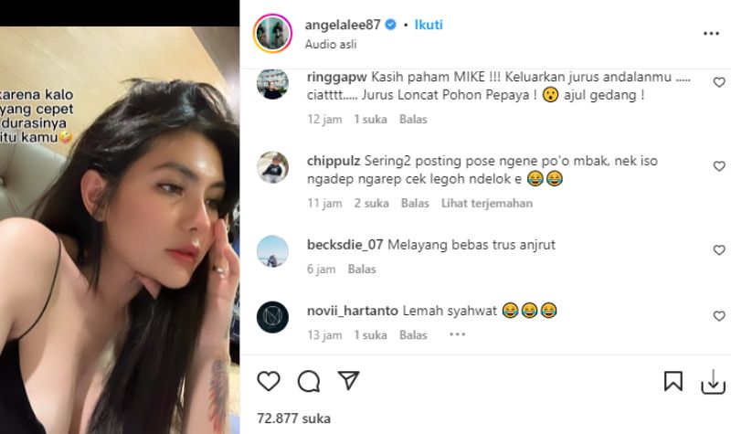 Baju Terbuka Angela Lee Buat Pikiran Netizen Kemana-mana