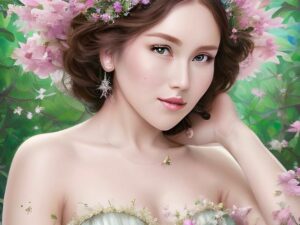 Cekricek.id - Lukisan yang diunggah oleh Ayu Ting Ting dengan potret wajahnya begitu dipuji, perpaduan wajah korea dan cece Tiongkok
