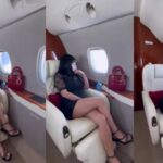 Cekricek.id - Dinar Candy mendapat pujian dari netizen jika penampilannya semakin wah saja, pamer paha mulus saat naik privat jet