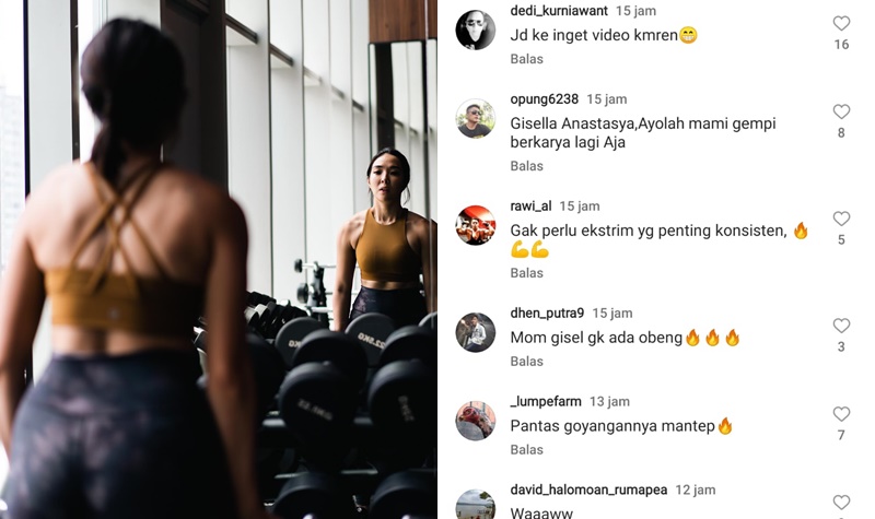 Gisel Pamer Otot dan Bodi Aduhai, Netizen: Pantas Goyangannya Bikin Nagih 2 Lampiran Gambar