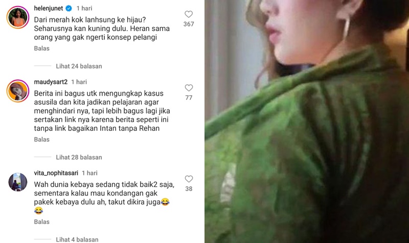 Usai Video Syur Gadis Kebaya Merah Viral, Kini Giliran Kebaya Hijau, Punya Followers di IG Hampir 500 Ribu 2 Lampiran Gambar