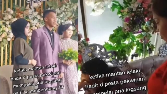 Cekricek.id - Berita viral kembali terjadi melihat seorang pengantin pria menangis di acara pernikahannya, saat kedatangan mantan