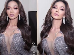 Foto seksi Bunda Corla yang mengenakan dress terbuka dan belahan dada yang aduhai mencuri perhatian warganet dan menuai komentar.