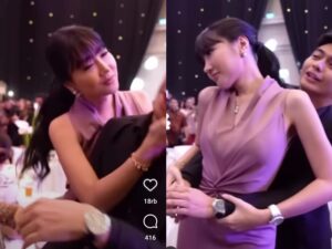 Lucinta Luna mencim Teuku Ryan, suami Ria Ricis di depan umum dan tepat di depan Ria Ricis, Ricis lantas mendoakan agar Lucinta segera sadar.