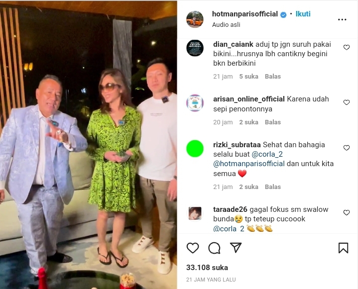 Hotman Paris Undang Bunda Corla ke Acara Beach Club, Netizen Protes: Jangan Sampai Pakai Bikini