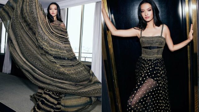 Cekricek.id – Aktris Raline Shah berhasil menggaet perhatian netizen dengan busana yang dikenakan pada pemotretan terbarunya. Gaun mengembang yang mirip tirai jendela itu membuatnya tampil menawan bahkan jauh lebih cantik hingga mengeluarkan pesonanya tersendiri.