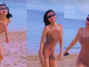 Cekricek.id – Wika Salim tampaknya sangat menikmati waktu berliburnya ketika mengunjungi sebuah pantai. Dia bahkan sampai menari-nari sesuka hatinya sambil melompat-lompat tanpa ada rasa khawatir. Pedangdut cantik itu juga tidak begitu peduli terhadap pandangan orang-orang yang berada di sekitarnya.