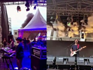 Cekricek.id – Fiersa Besari membagikan pengalaman tak menyenangkan saat tampil bernyanyi di atas panggung. Saat sedang asyik melantunkan sebuah lagu, tiba-tiba saja asap hitam mengepul karena lighting beserta genset untuk panggungnya korslet dan meledak.