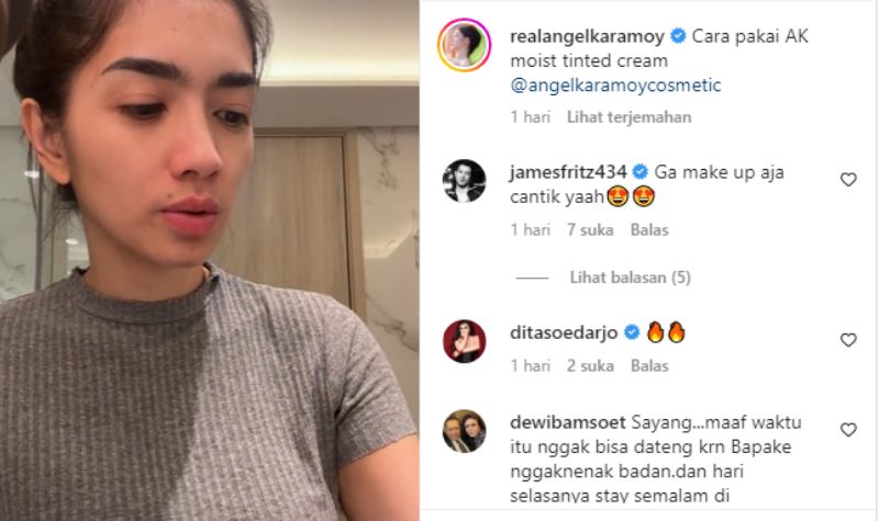 Tanpa Make Up Aja Wajah Angel Karamoy Udah Cantik Banget Bikin Pangling