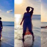 Cekricek.id - Netizen jadi semakin jatuh cinta ketika melihat bayang-bayang Dianna Dee Starlight, saat berlarian di pantai dengan dress pendek