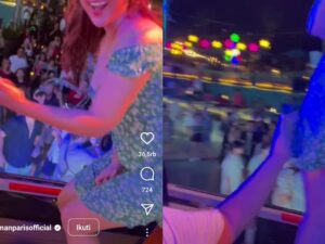 Hotman Paris makin mereshkan publik dengan aksinya yang nekat memegang paha seorang wanita seksi yang tengah bergoyang di atas panggung.