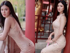 Nita Gunawan hebohkan jagat maya dengan unggahan seksinya di tahun baru Imlek seksi dan juga membentuk lekuk tubuhnya yang aduhai.